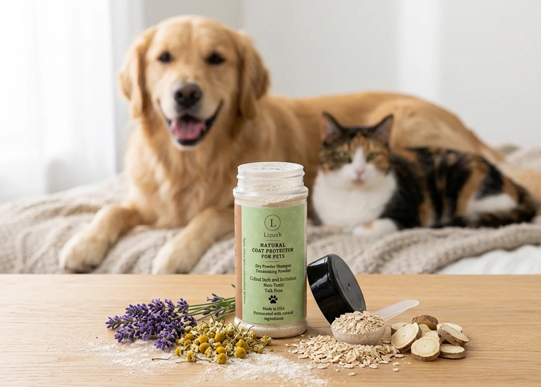 Durable Natural Coat Protector for Dogs Cats – Grooming Powder Quality