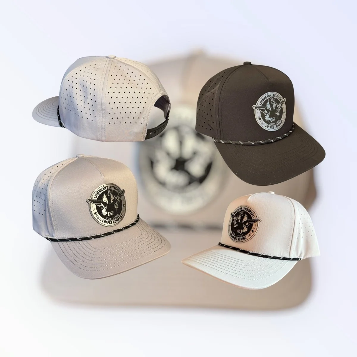 Breathable Legendary Skull Aviator Performance HatLegendary Skull Aviator Performance Hat Altitude Attitude Built to Last Dependable