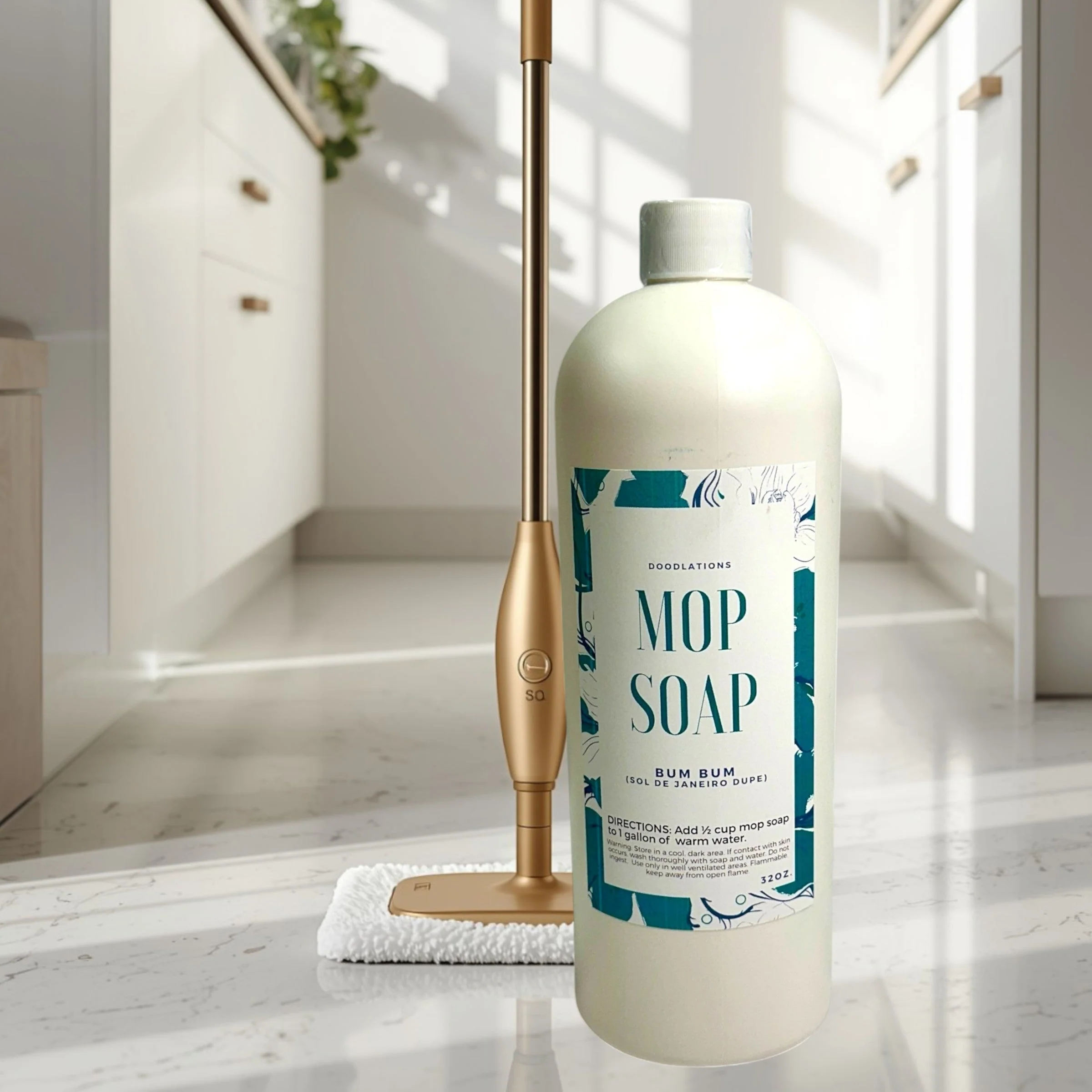 Premium Material Doodlations Concentrated Mop Soap Bum Bum Safe