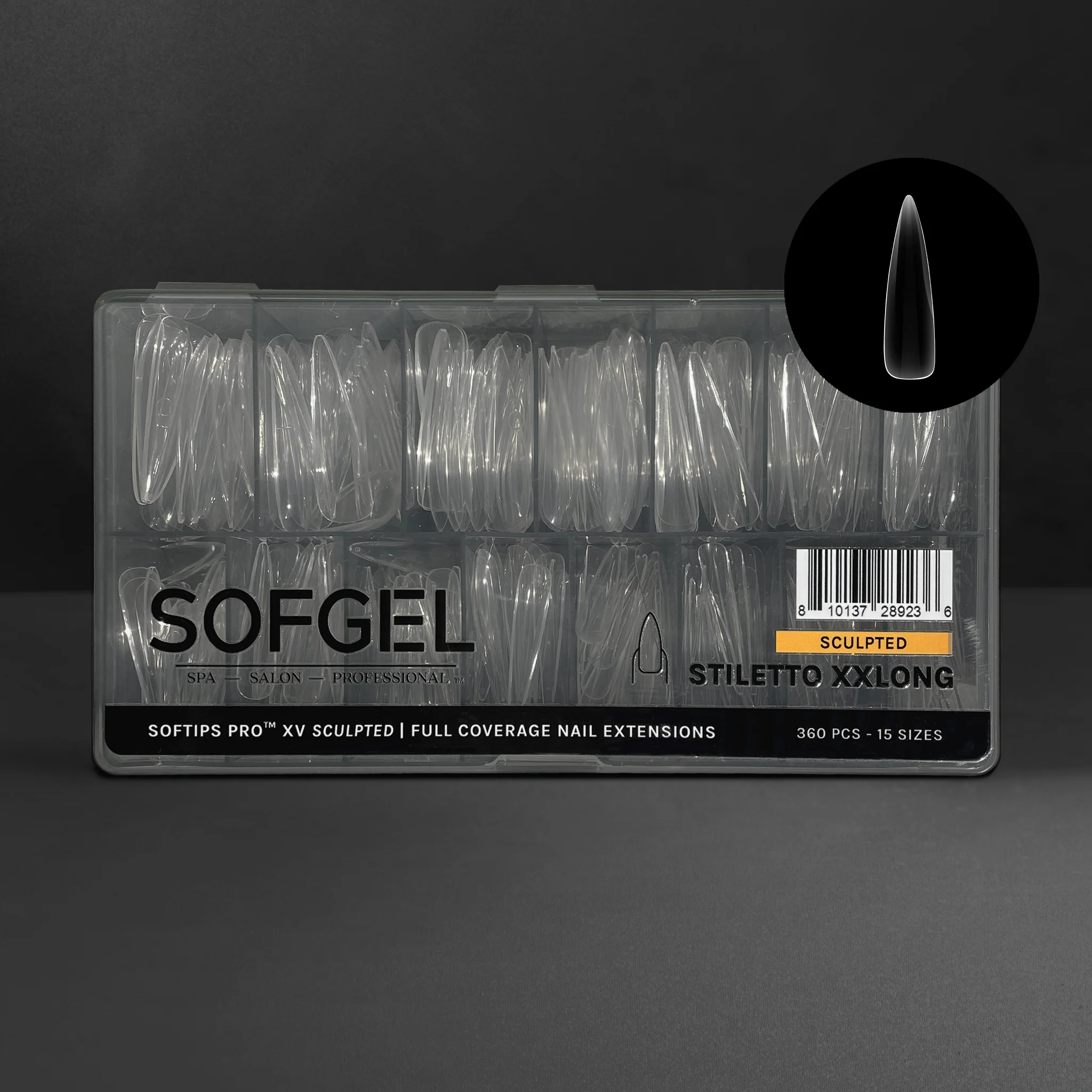 Original Design SOFTIPS PRO™ XV SCULPTED - STILETTO XXL Elegant