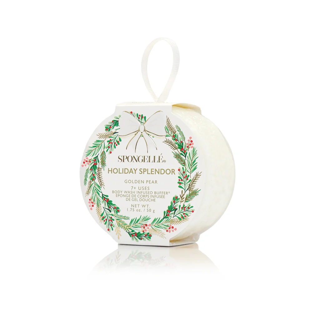 Natural Holiday Splendor - Golden Pear Holiday Wreath Classic