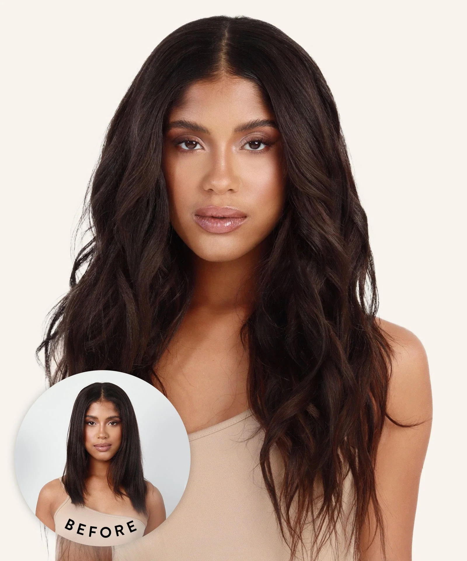 Responsible Relaxed Straight Classic Clip-In Hair Extensions Genuine