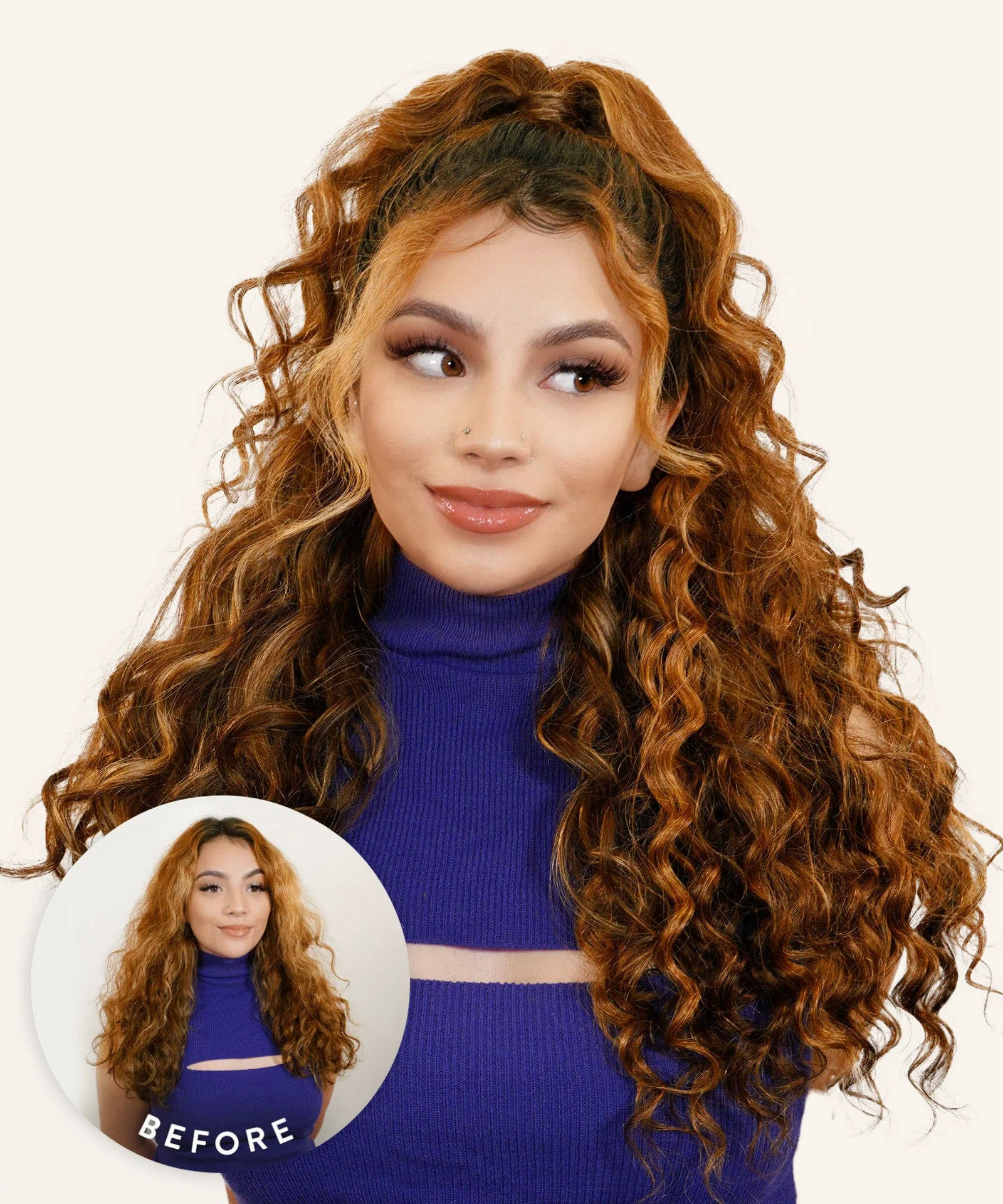 Exclusive Curly Seamless Clip-In Hair Extensions Flexible