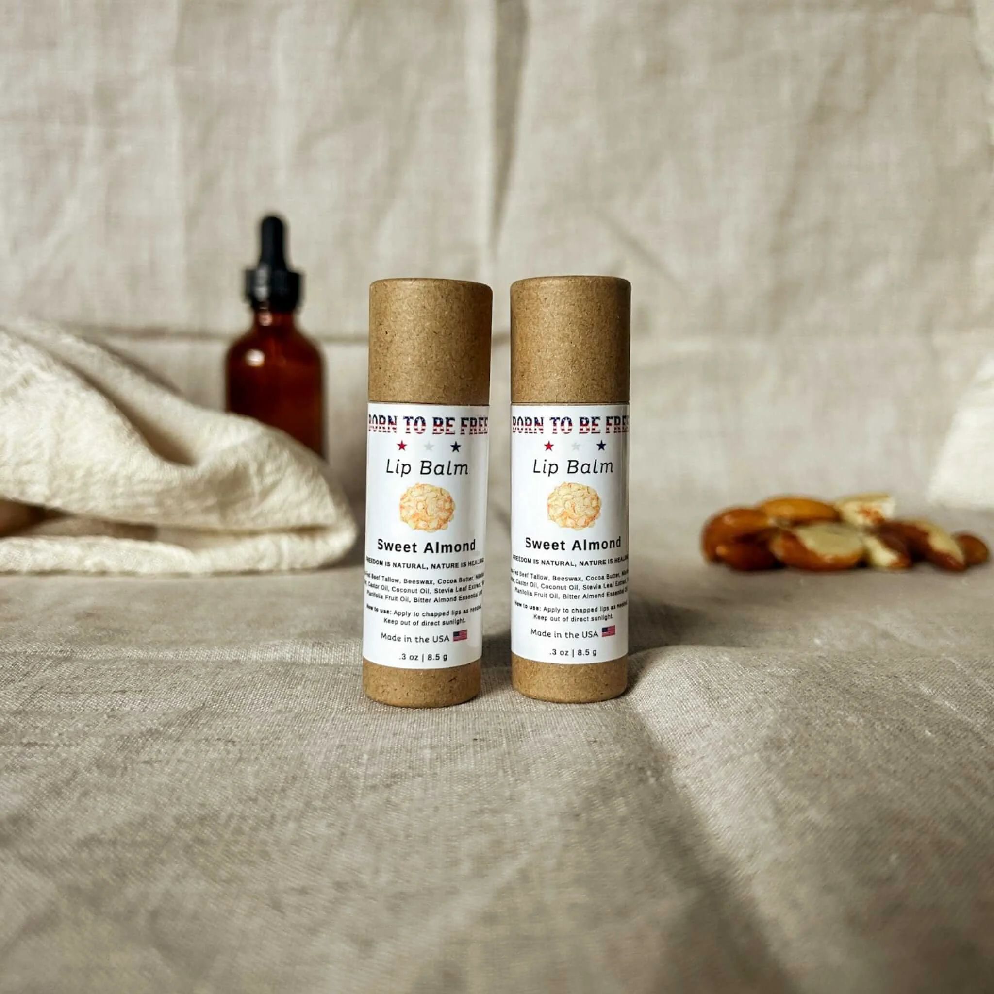 Environmentally Friendly Sweet Almond Lip Balm User-Friendly