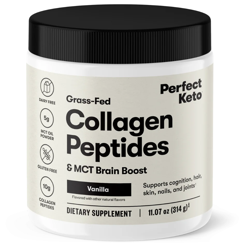 Casual Grass-Fed Collagen Peptides MCT Brain Boost Convenient