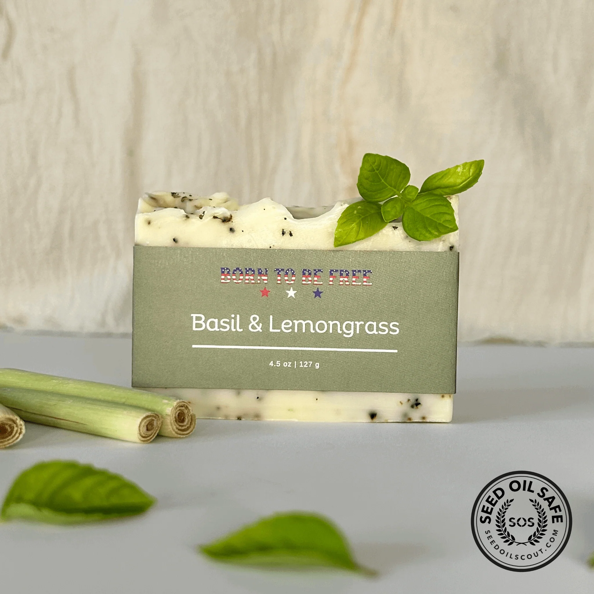 Reliable Basil Lemongrass Tallow Soap Bar Official