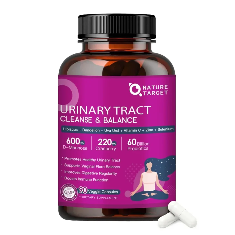 Exceptional Women's Probiotics 60B CFUs D-Mannose 600mg Cranberry 220mg with Hibiscus Uva Ursi Vcaps 90ct Reliable