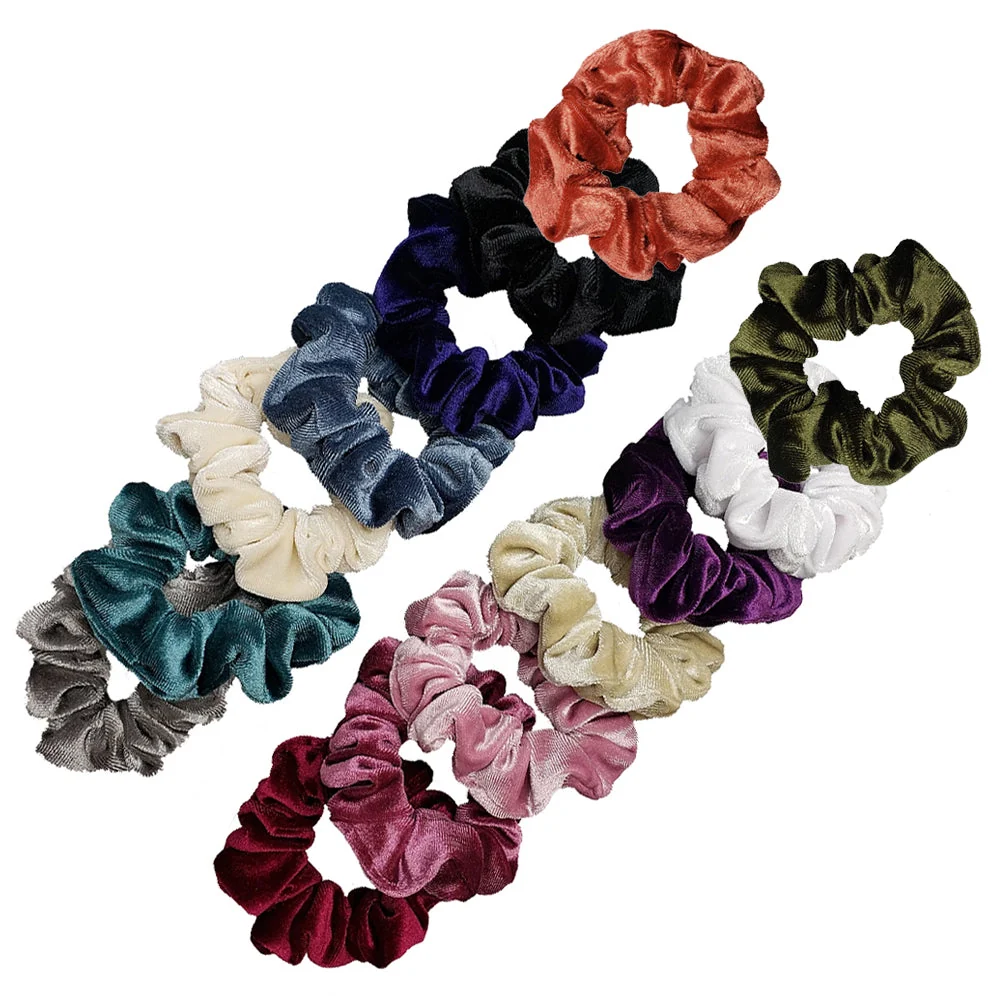 Specialty Luxe Velvet Scrunchie 14-Pack Enhanced