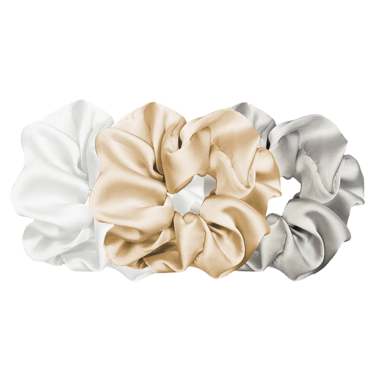Next-Generation Luxe Plush Scrunchie - Gentle and Mellow 3pcs Solid