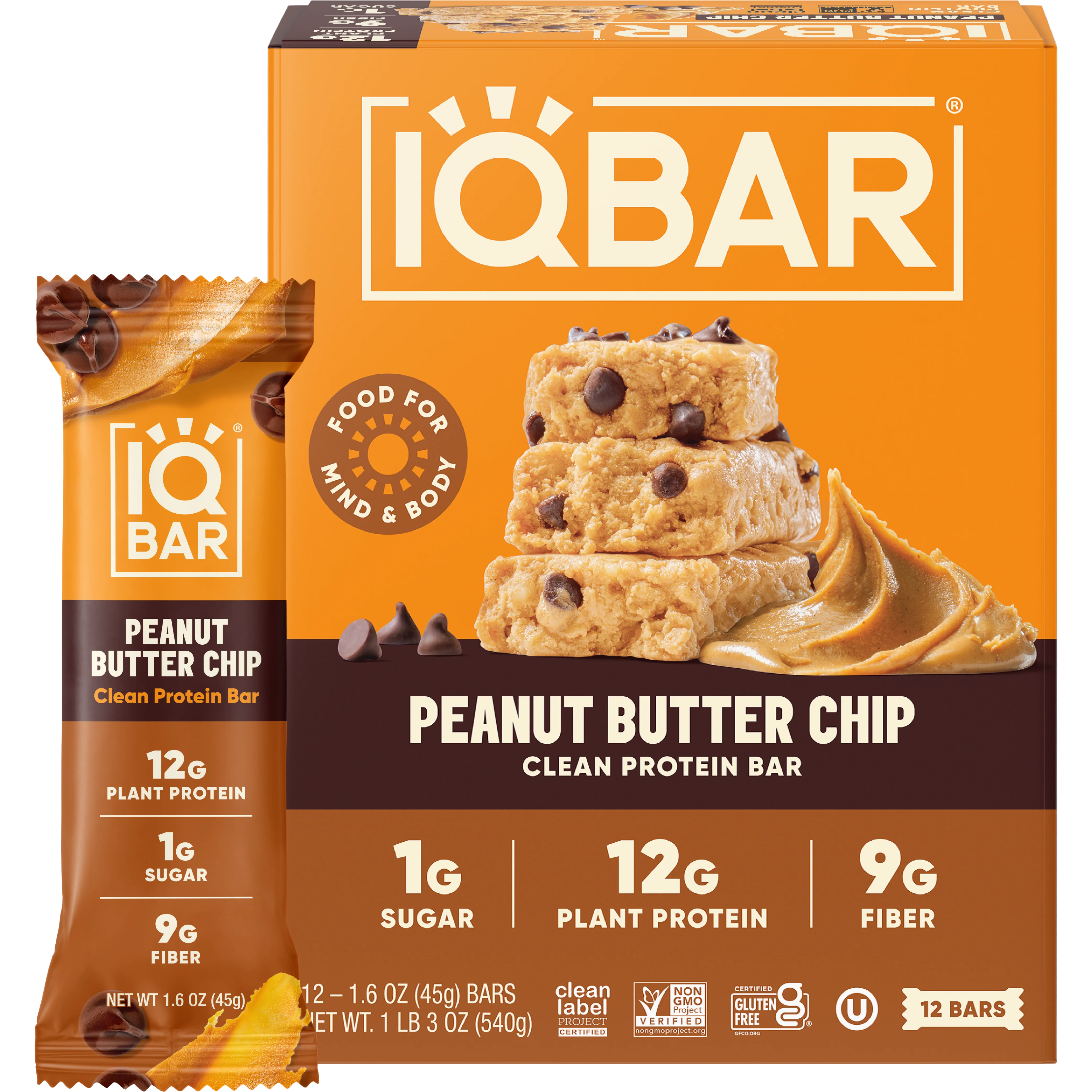 Secure Peanut Butter Chip 12 Bars Premium