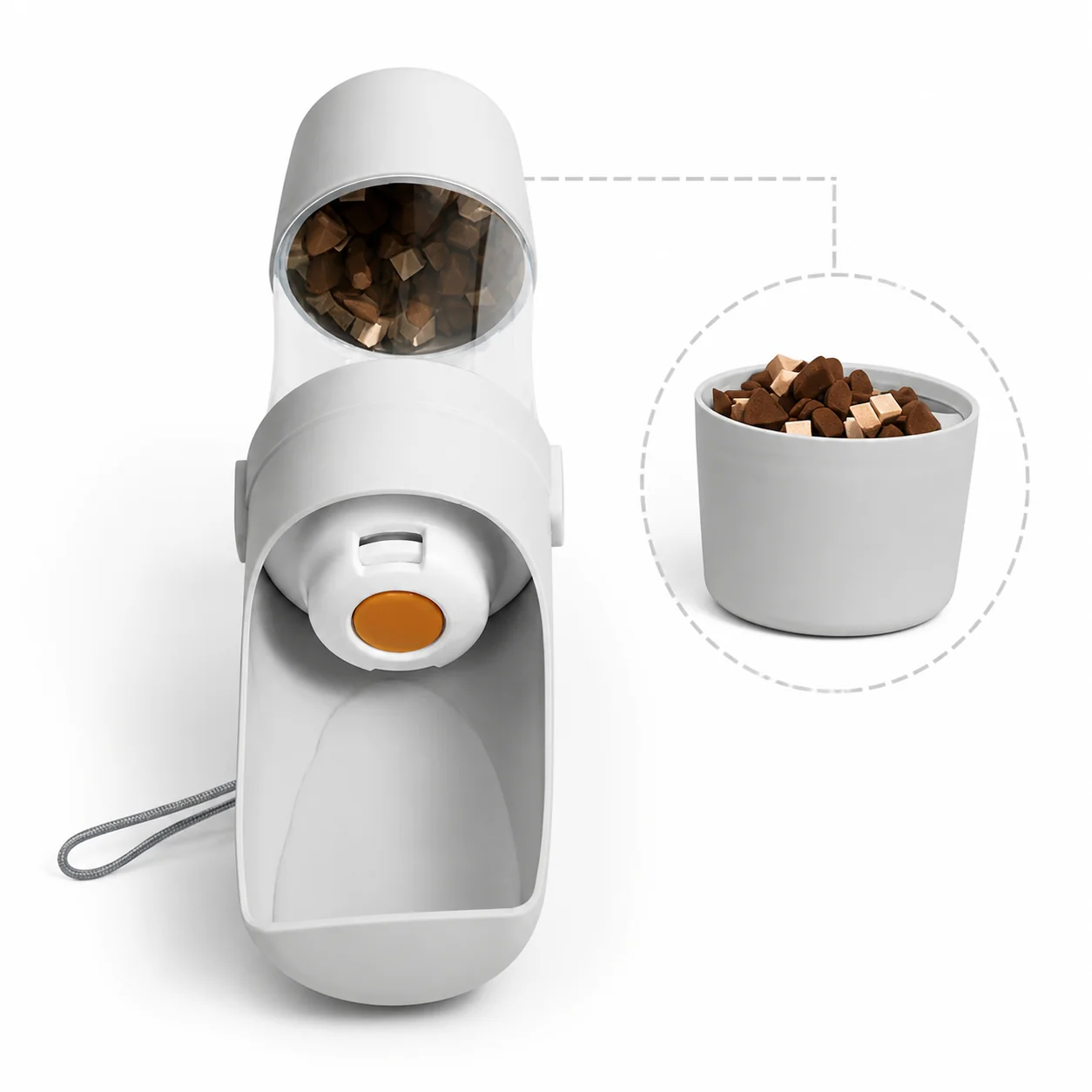 Innovative Portable Dog Water amp Treat Bottle – Travel Feeding Bottle Casual