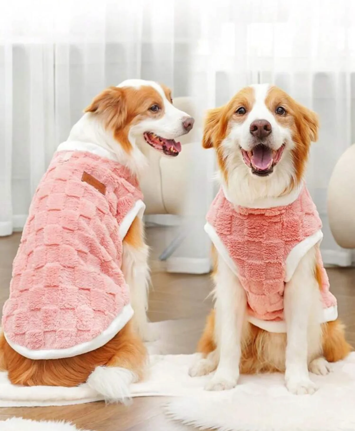 Durable 🩷 Premium Plush Fleece Dog Vest – Pink Trusted