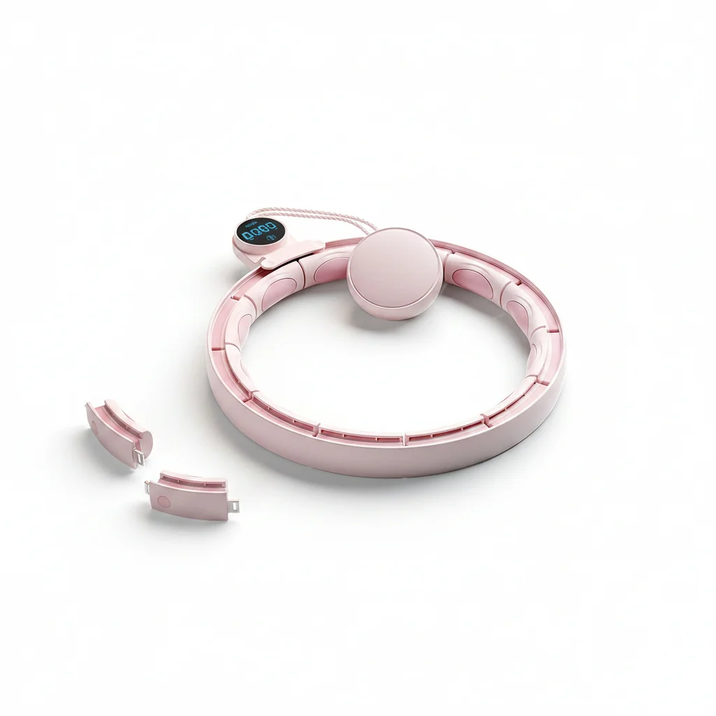 Fine Intelligent Digital Hula Hoop With Time Tracking For Core And Cardio Fitness Durable ABS Plastic Excellent