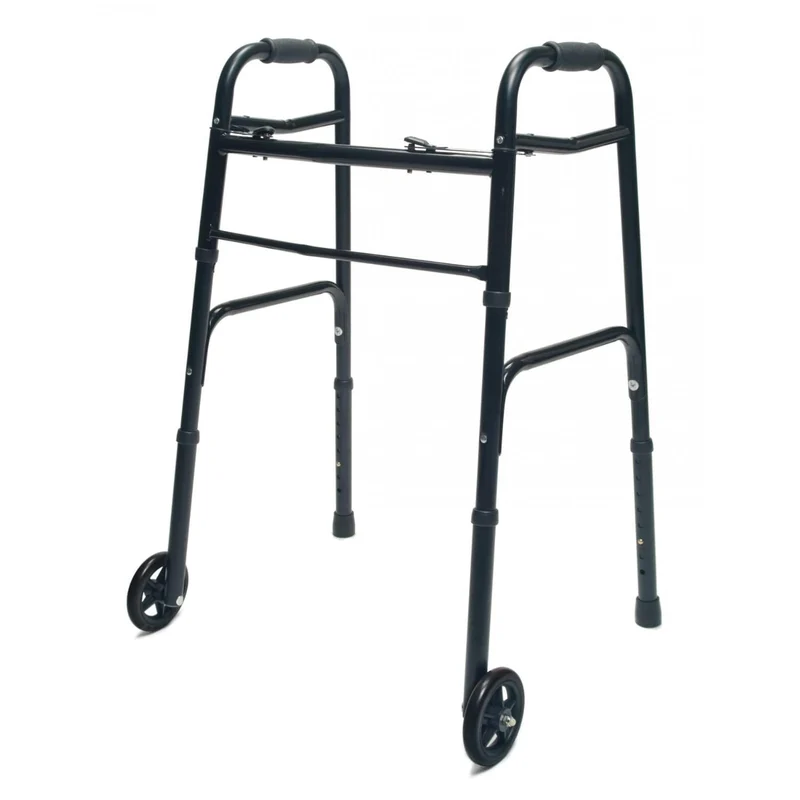 Solid Lumex ColorSelect Adult Walker with Wheels Healthy