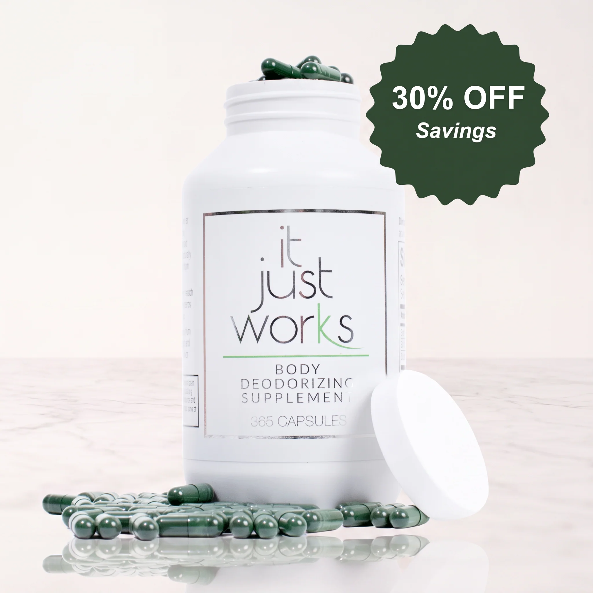 Consistent Body Deodorizing Supplement Sustainable 365 Mega Bottle Organic