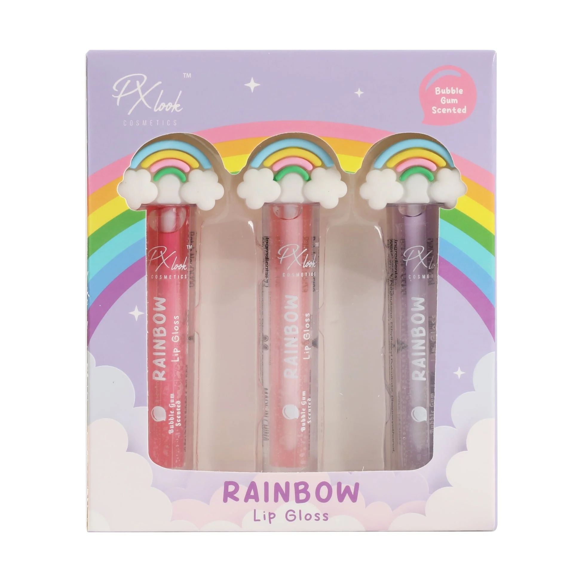 Convenient Rainbow Lip Gloss Set User-Friendly