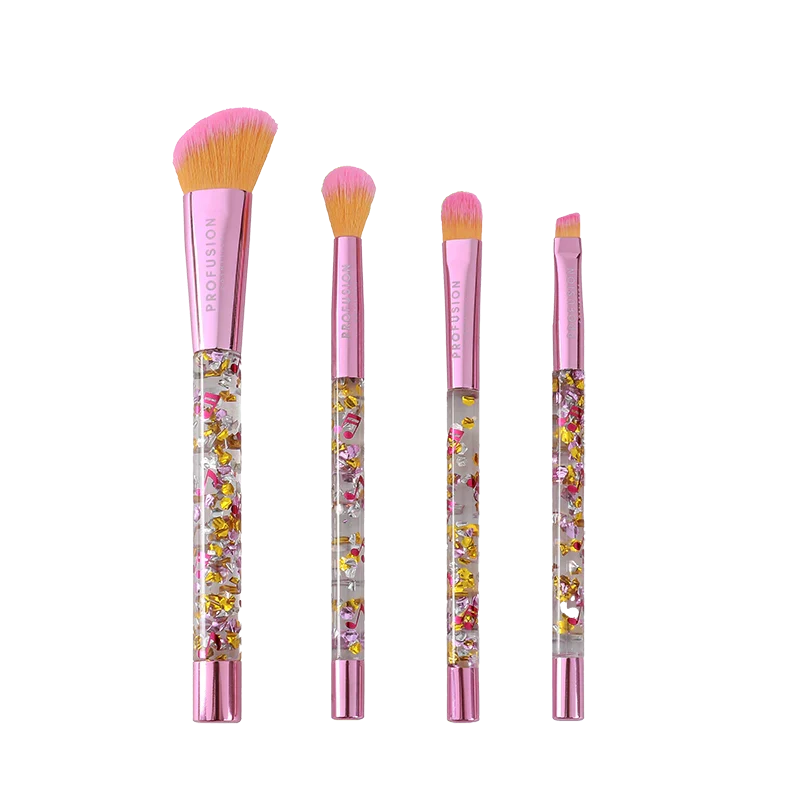 Certified It's a Vibe Feel the Beat 4-pc Face Eye Brush Set Carefully Designed