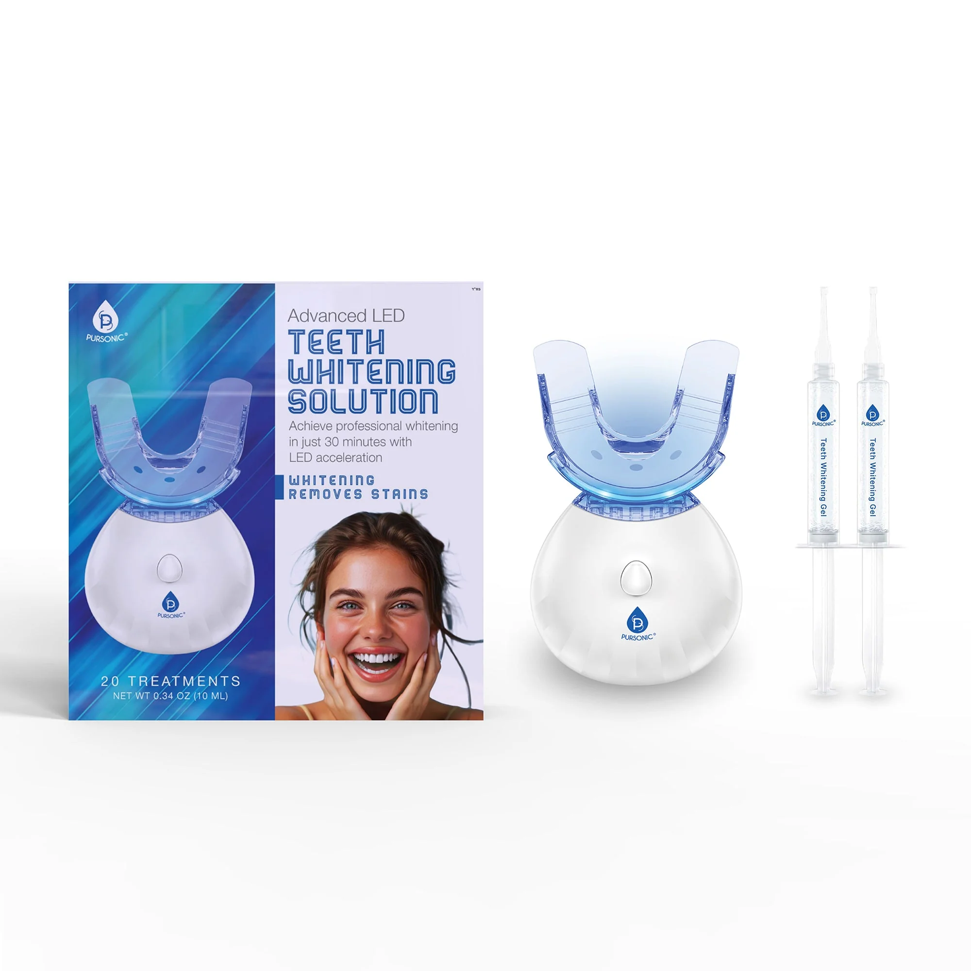 Smooth Advanced LED Teeth Whitening Solution Fashionable