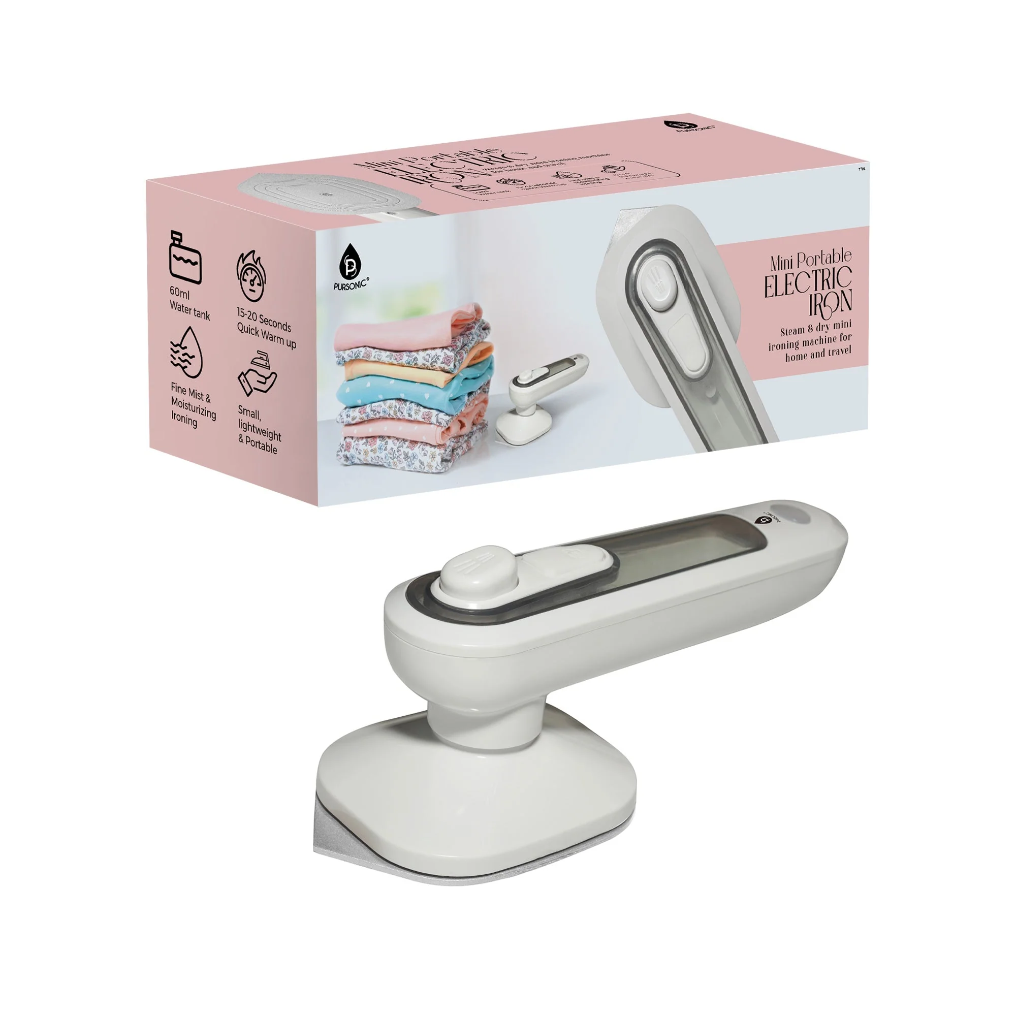 Versatile Mini Portable Electric Iron Organic