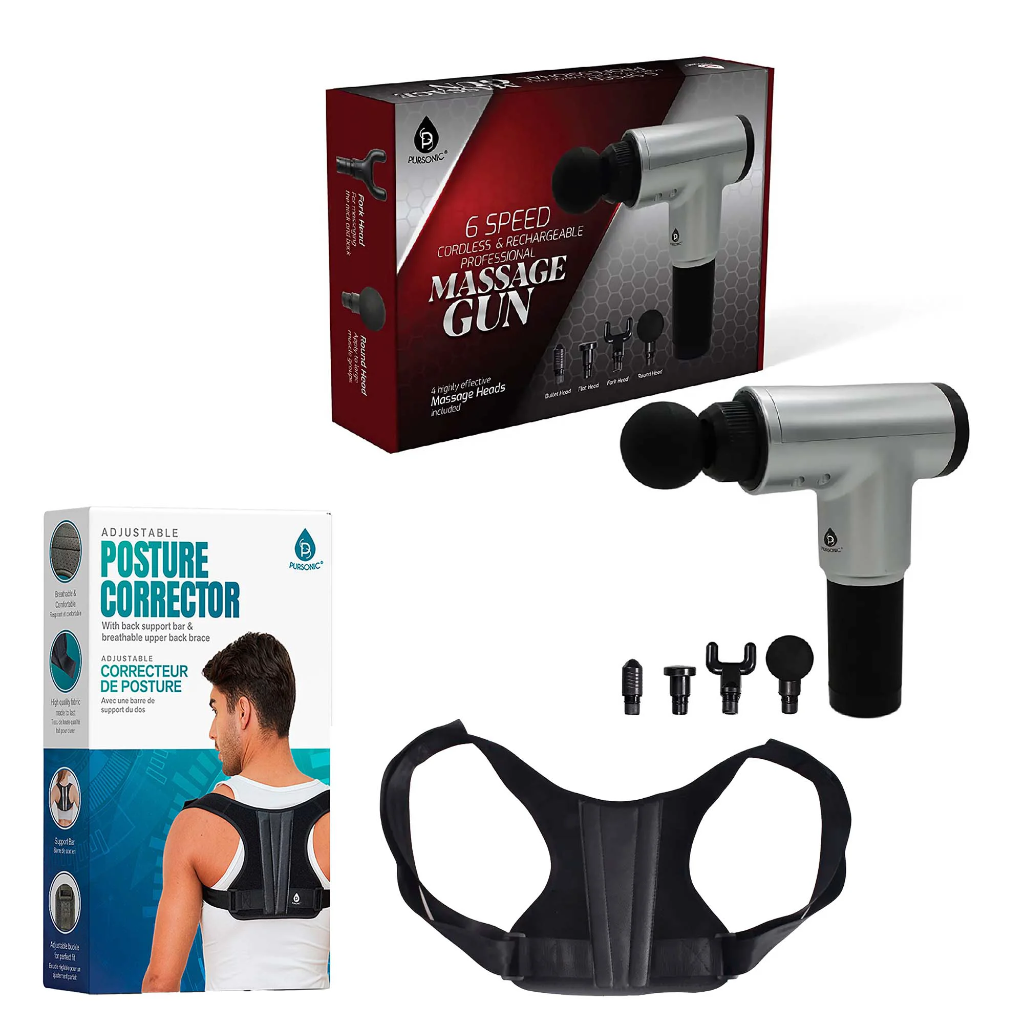 World-Class Adjustable Posture Corrector Professional Massage Gun Sustainable