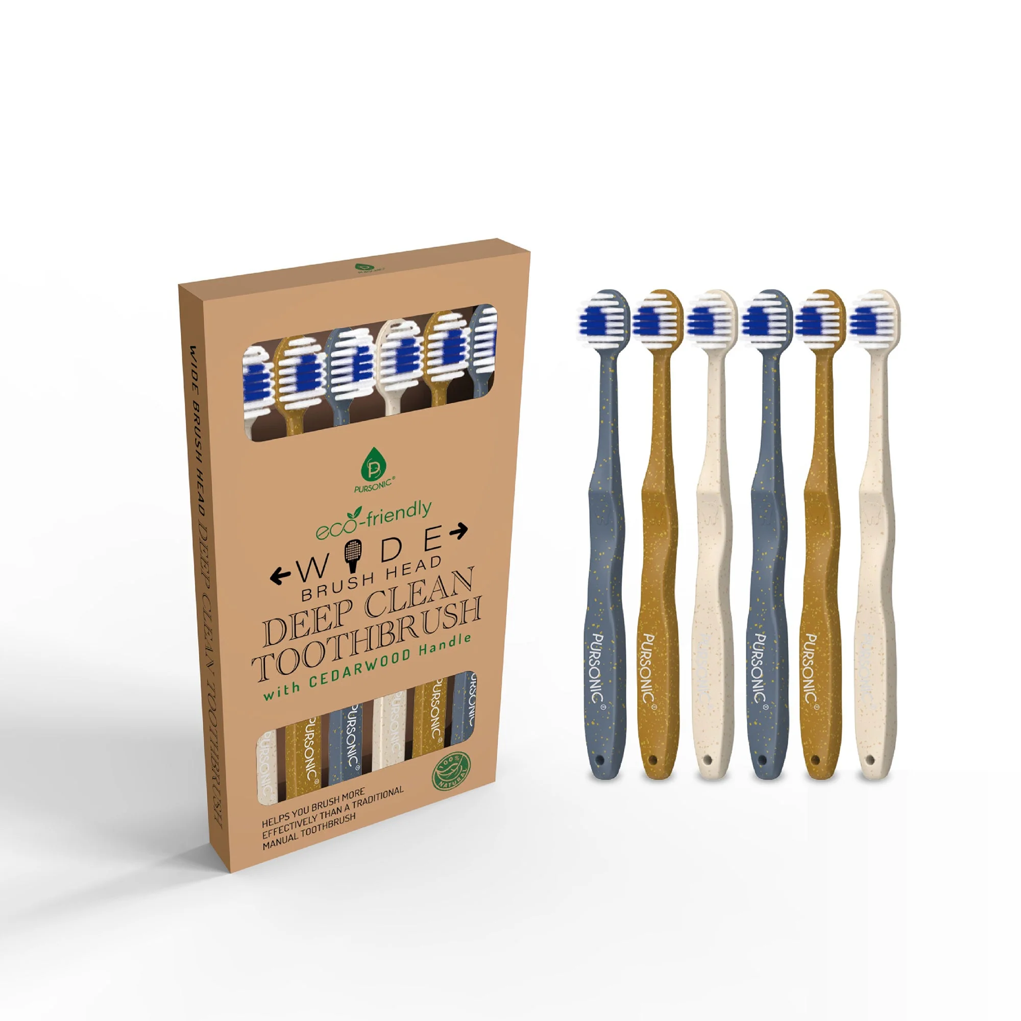 Innovative Eco Friendly Wide Brush Head Deep Clean Toothbrush Verified