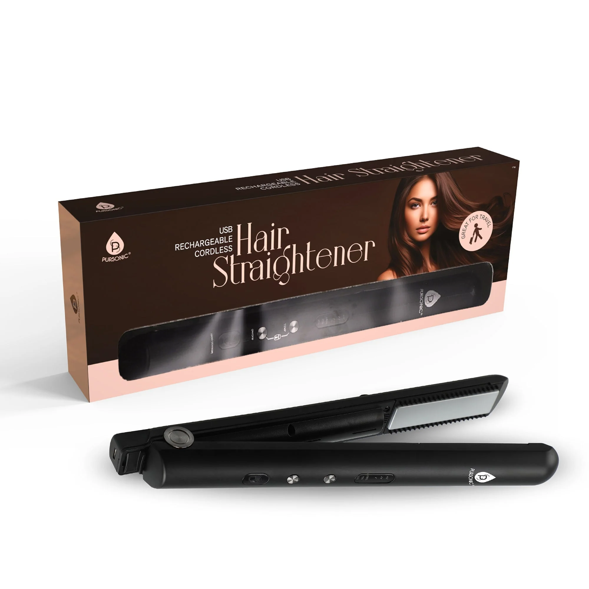 Selected USB Rechargeable Cordless Hair Straightener Verified