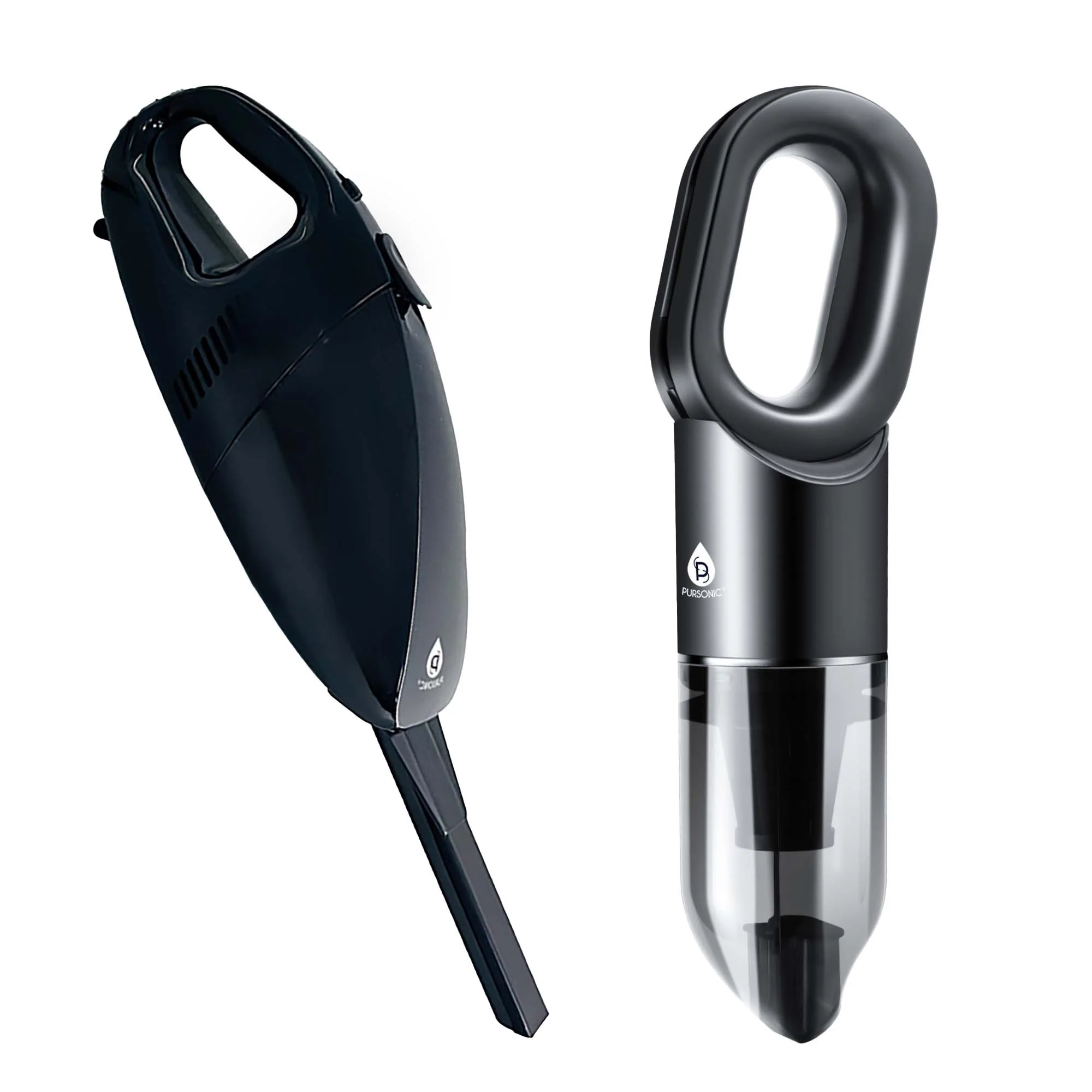 Authentic Pursonic Dual-Purpose Car Handheld Vacuum Bundle – USB Rechargeable Cordless Car Vacuum Cleaner Set Premium