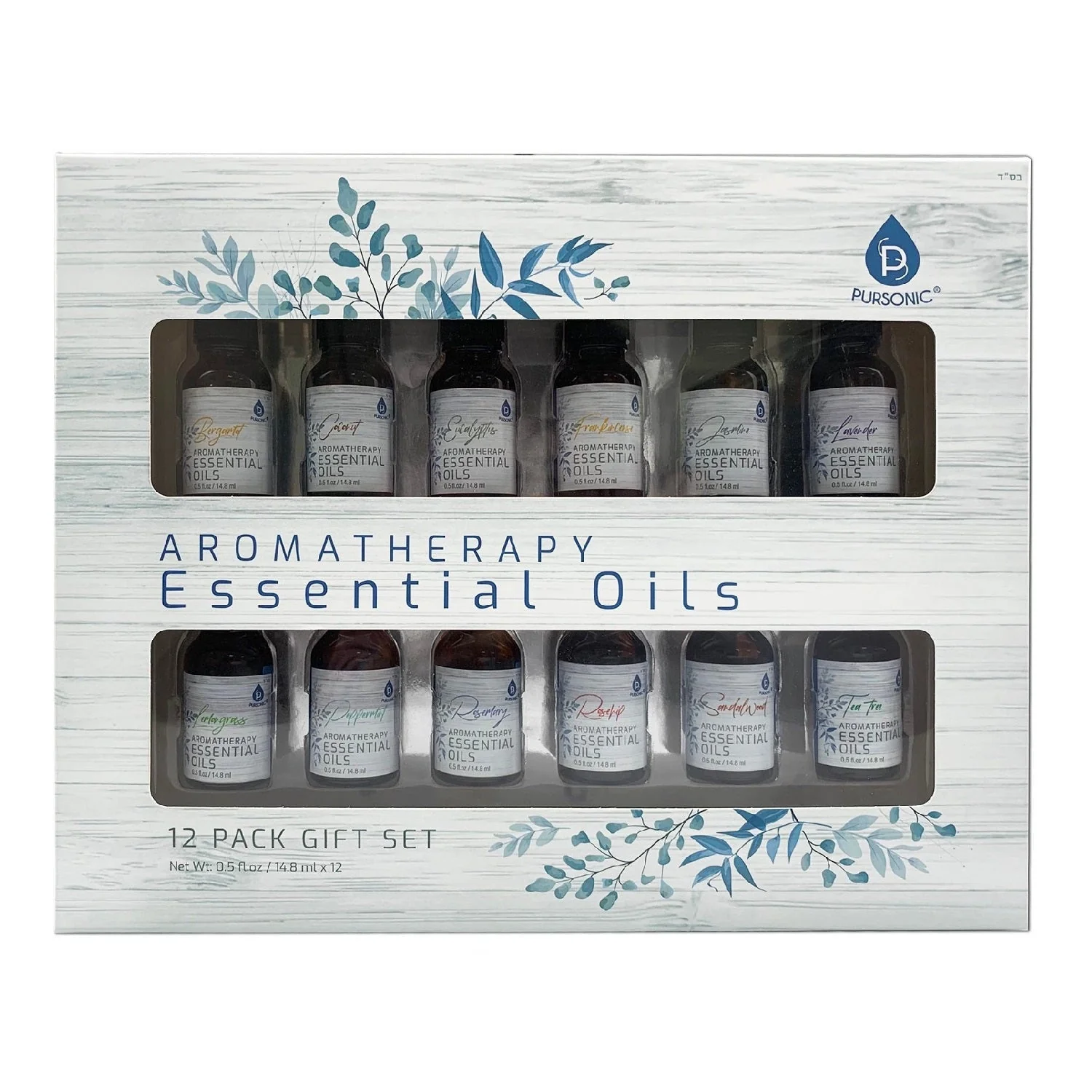 Eco-Friendly 12 Pack of Aromatherapy Essential Oils Durable