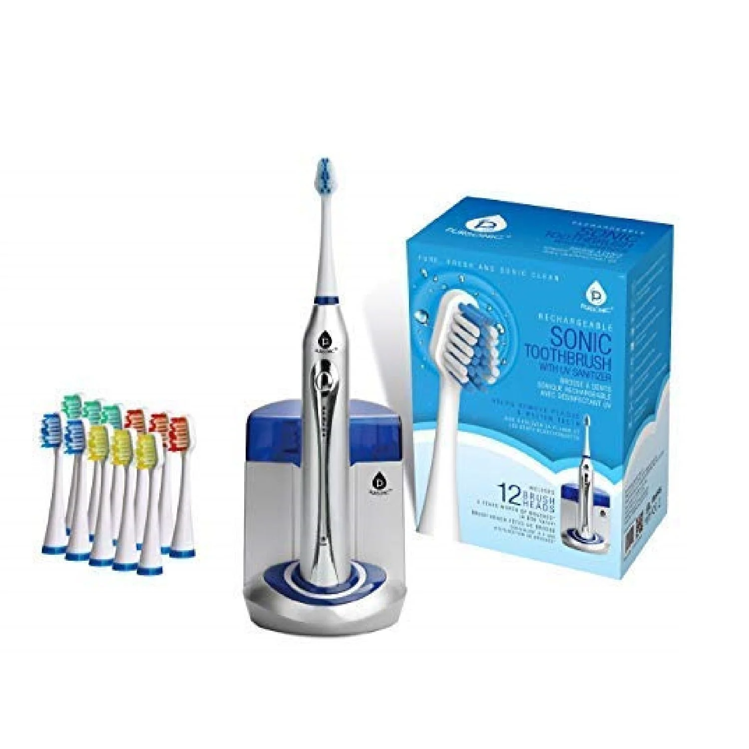 Contemporary Deluxe Plus Electric Rechargeable Toothbrush with Built In UV sanitizer Outstanding