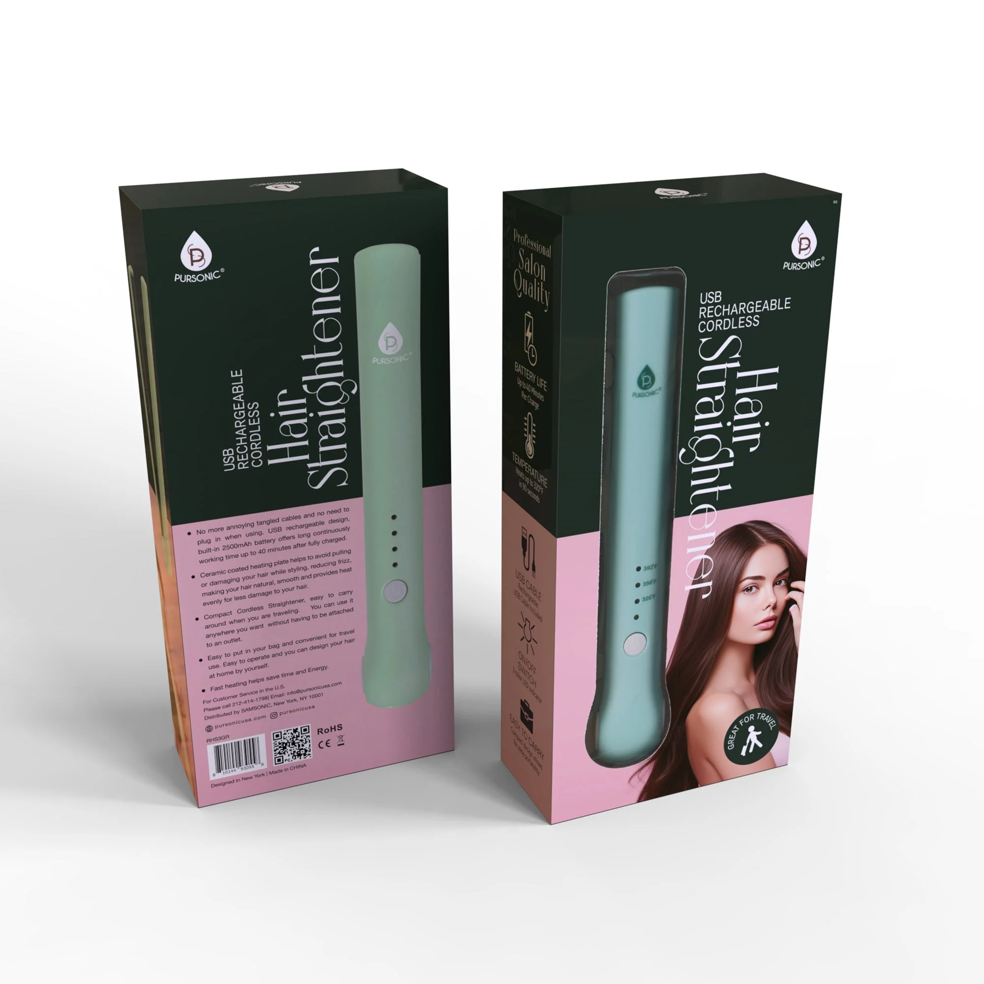 Classic USB Rechargeable Cordless Hair Straightener Outstanding