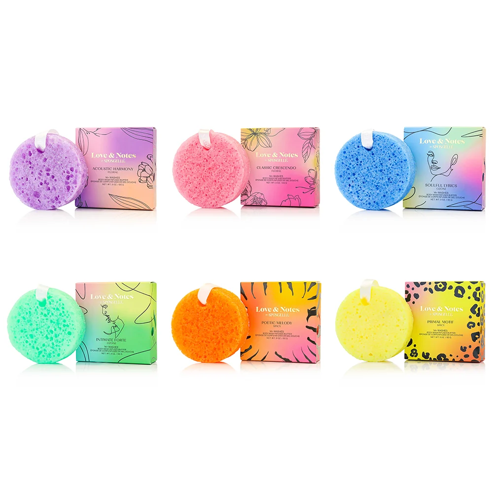 Eco-Friendly Love Notes Body Buffer Assorted Pack Original Design