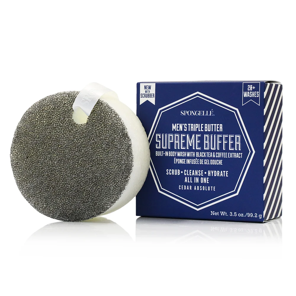 Stylish 20 Men's Supreme Buffer Black Scrubber Natural