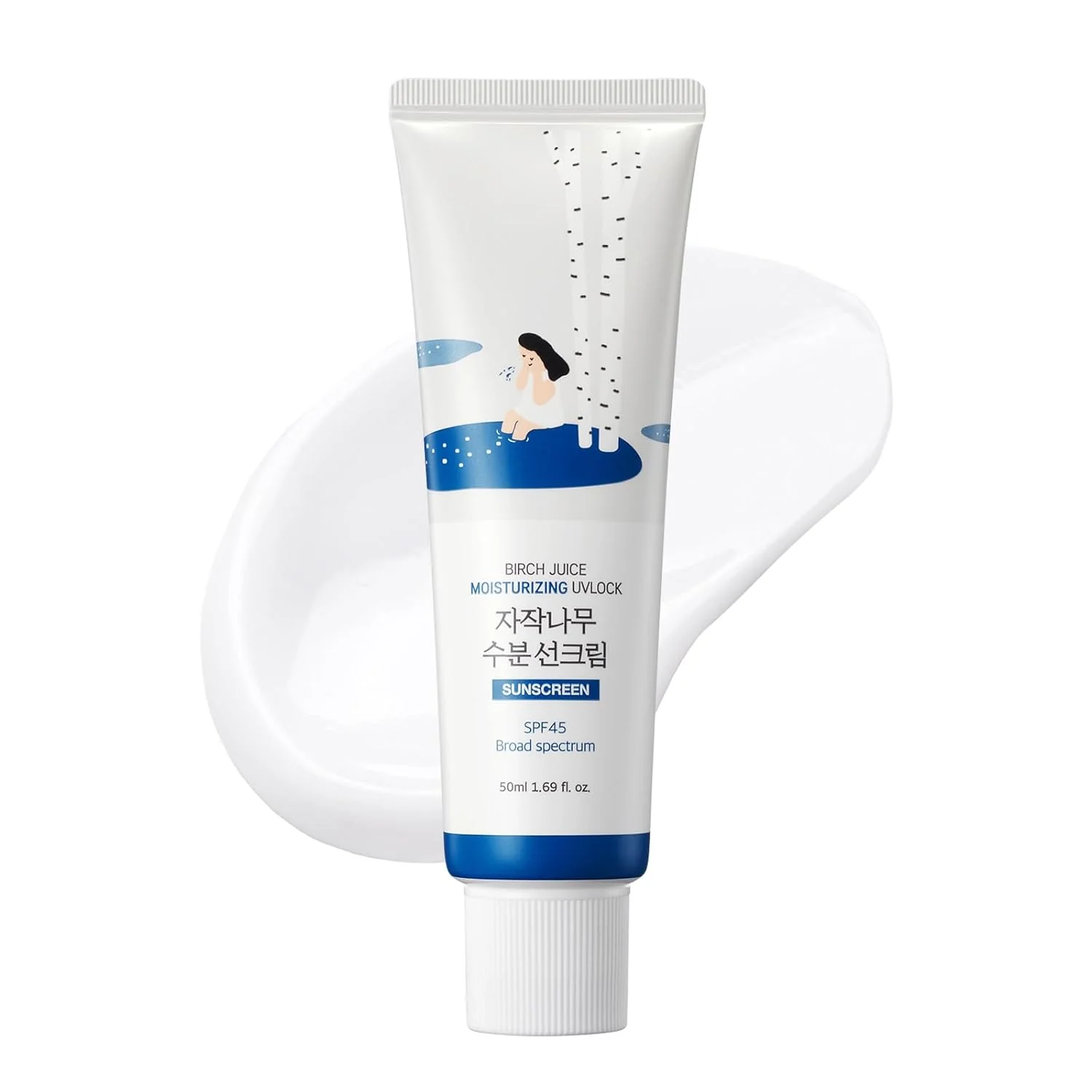 Crafted ROUNDLAB Birch Juice Moisturizing Sunscreen UVLock SPF 45 Broad Spectrum 50ml Official