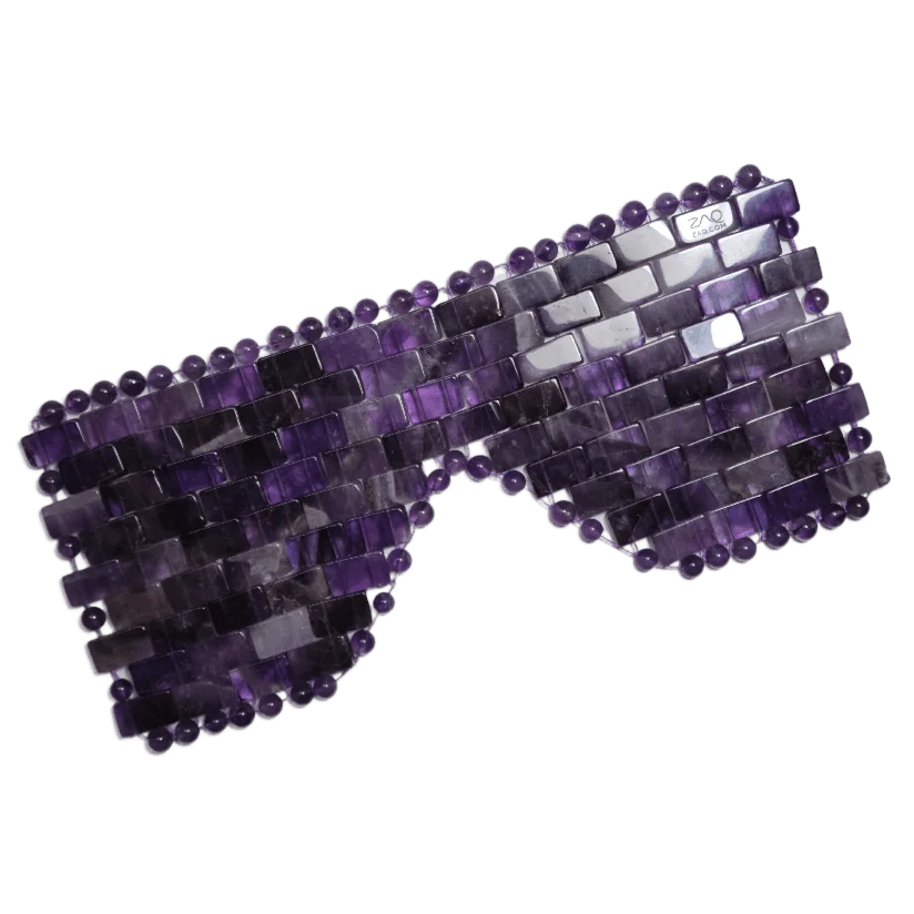 Top-Quality Amethyst EYE MASK- Handmade Environmentally Friendly