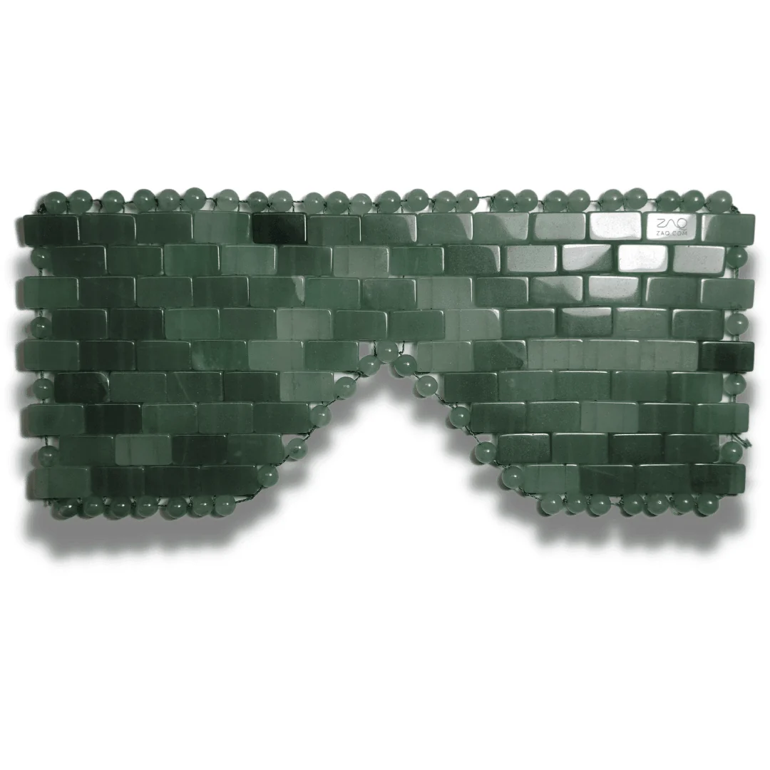 Fine Crafted Jade Eye Mask - Handmade Trendy