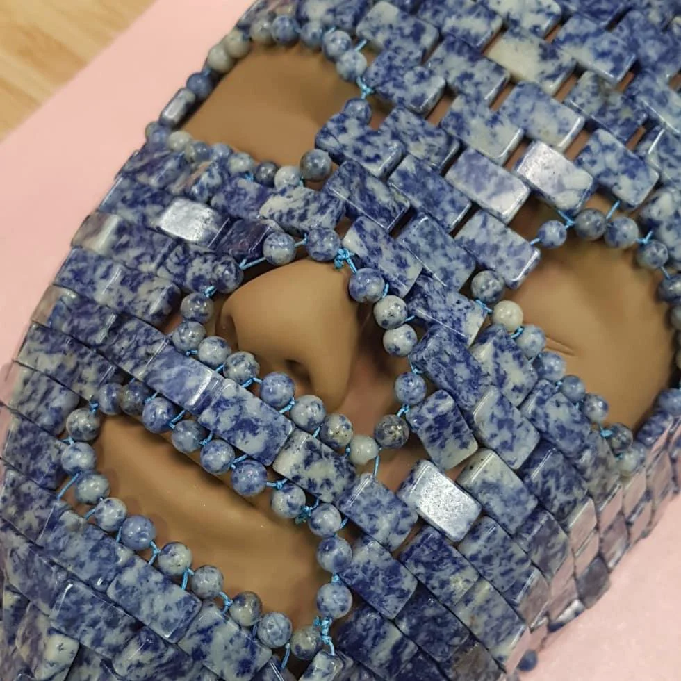 Smart ZAQ Blue Sodalite FACE MASK - Handmade Efficient