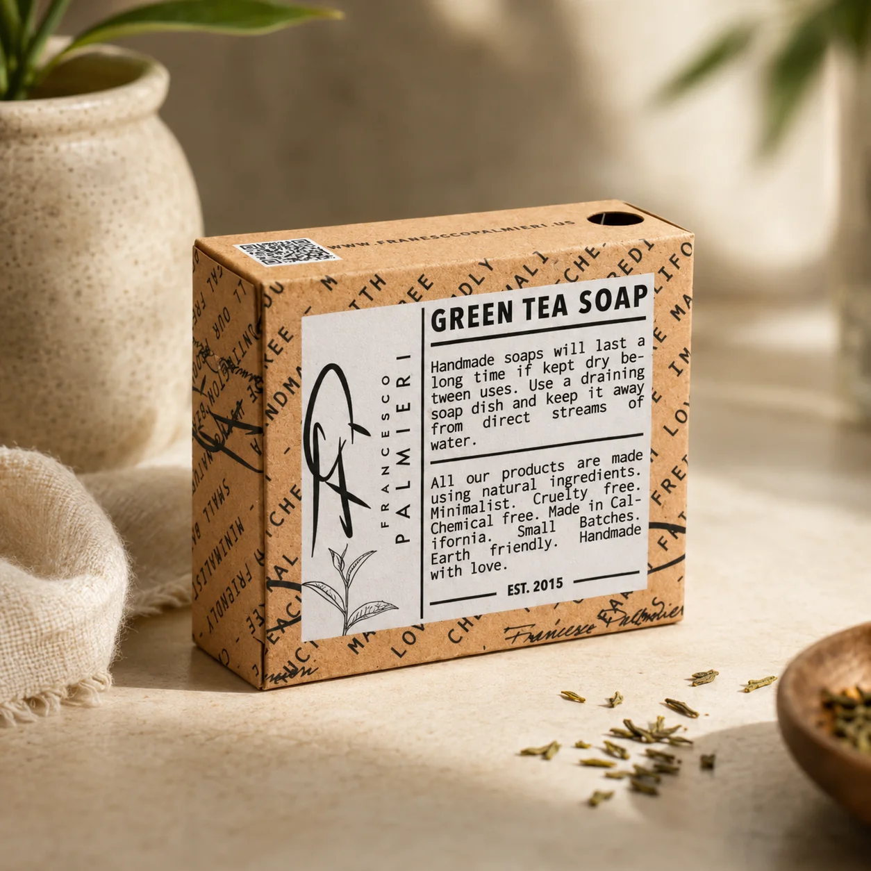 Effective SOAP BAR - GREEN TEA Elegant