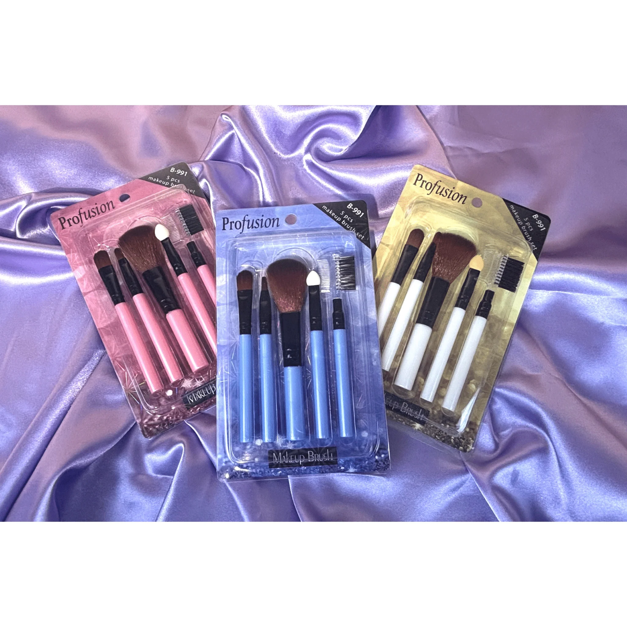 Specialty 5pcs Makeup Brush Set Solid