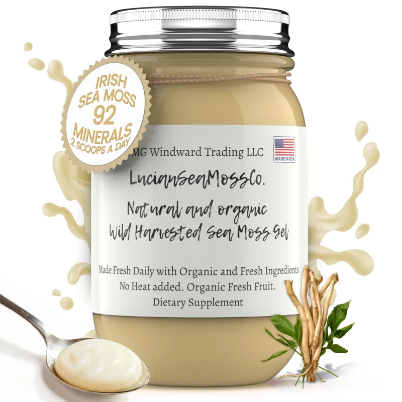 Easy-to-Use Ashwagandha Infused Organic Sea Moss Gel Solid