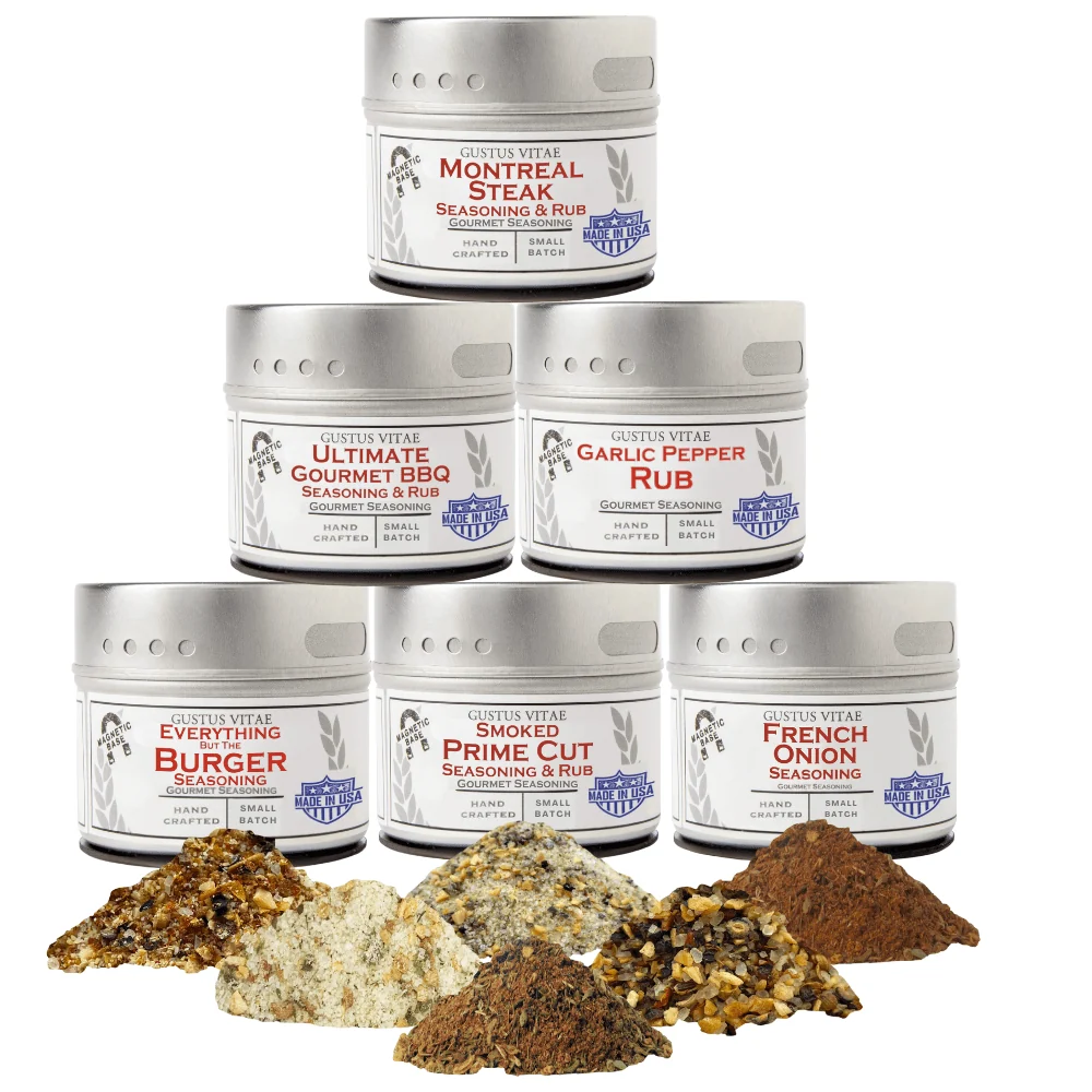 User-Friendly Gourmet BBQ Steak Beef Seasoning Gift Set - Six Pack Premium Material