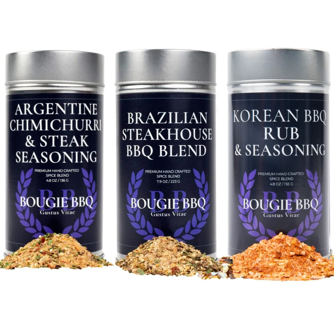 Functional Deluxe Steak Beef BBQ Seasonings Collection - 3 Pack Optimized