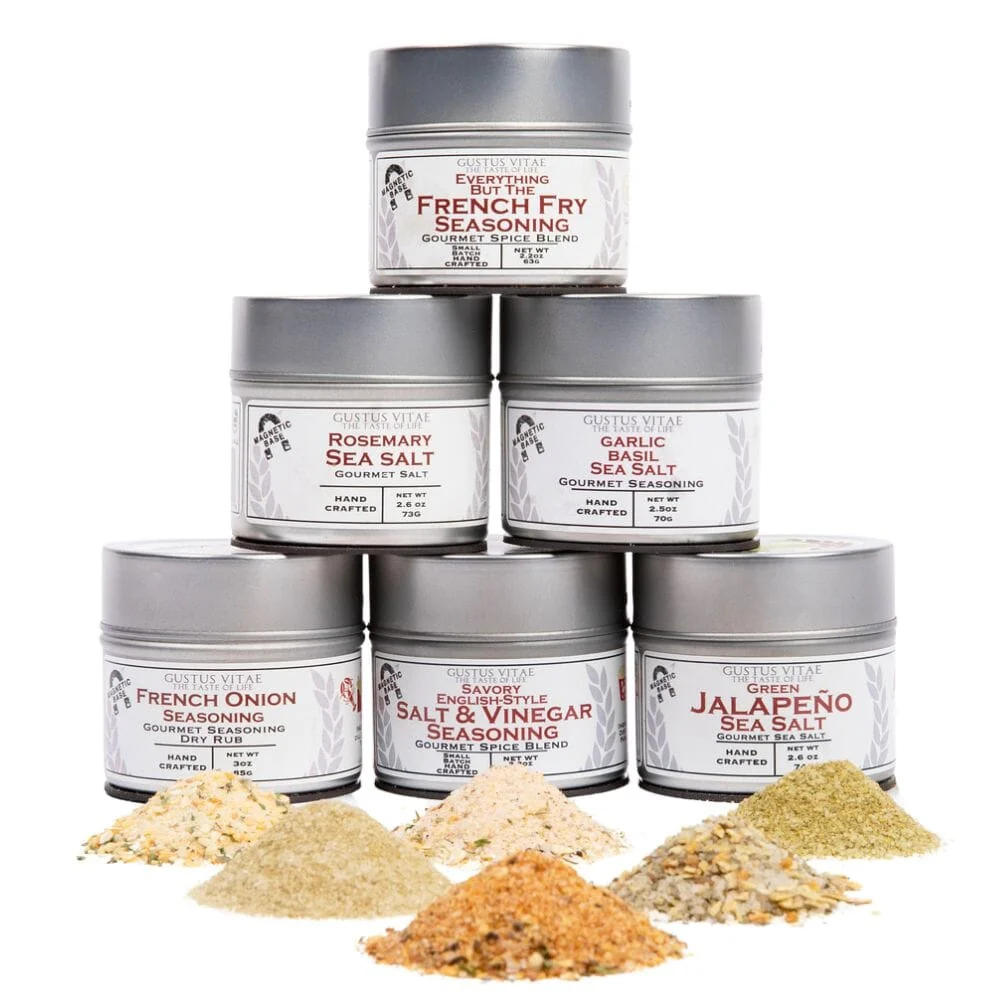 Pure Gourmet French Fry Seasoning Set - Six Pack User-Friendly