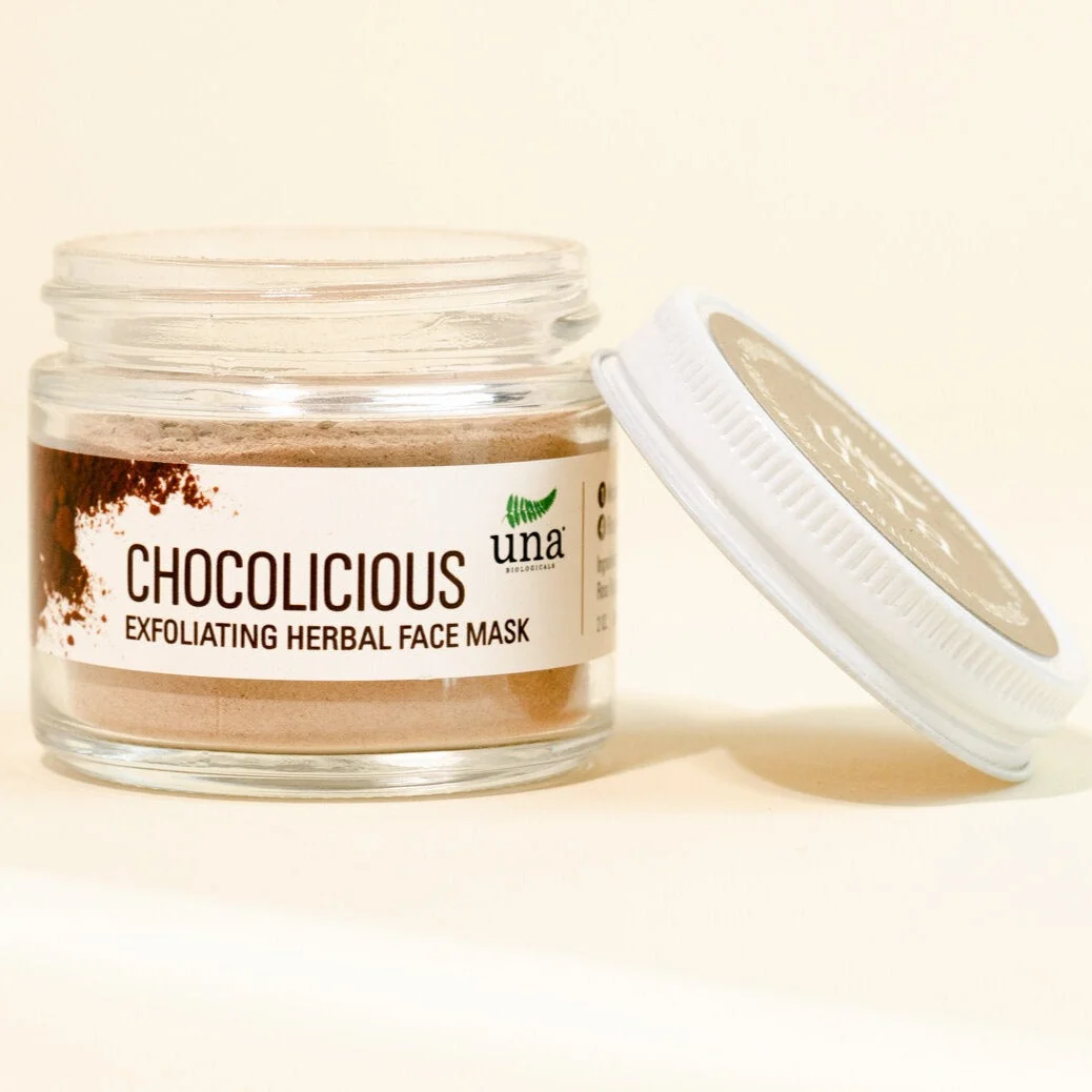 Efficient Chocolicious Exfoliating Herbal Face Mask Face Care Una Biologicals Skin Care Professional