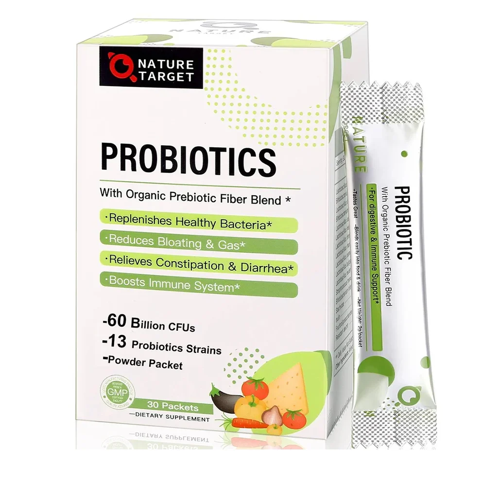 Proven Probiotics Prebiotic Powder 60 Billion CFUs 13 Strains 502mg Prebiotic Blend 1308mg 30 Servings Excellent