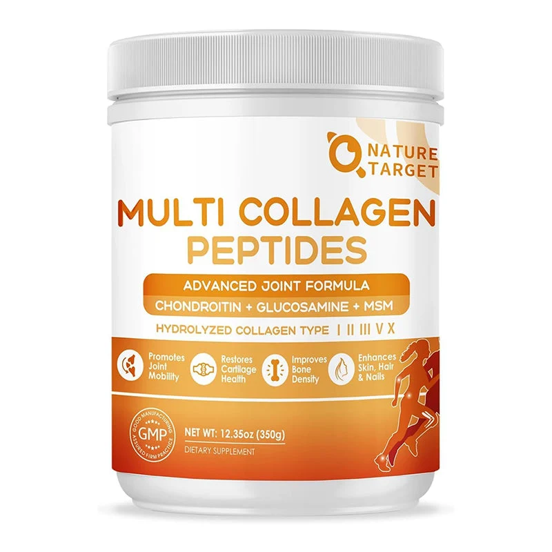 Trendy Multi Collagen Peptides 7g Joint Complex 2g Hyaluronic Acid 900mg Probiotics 10B CFUs Unflavored 35 Servings Minimalist