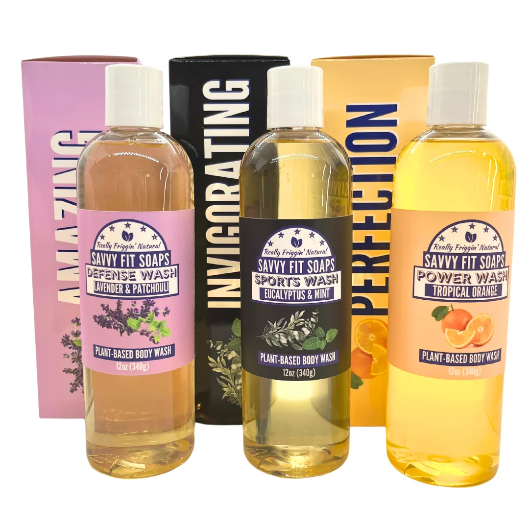 Selected SAVVY FIT Body Wash 3 Pack Powerful
