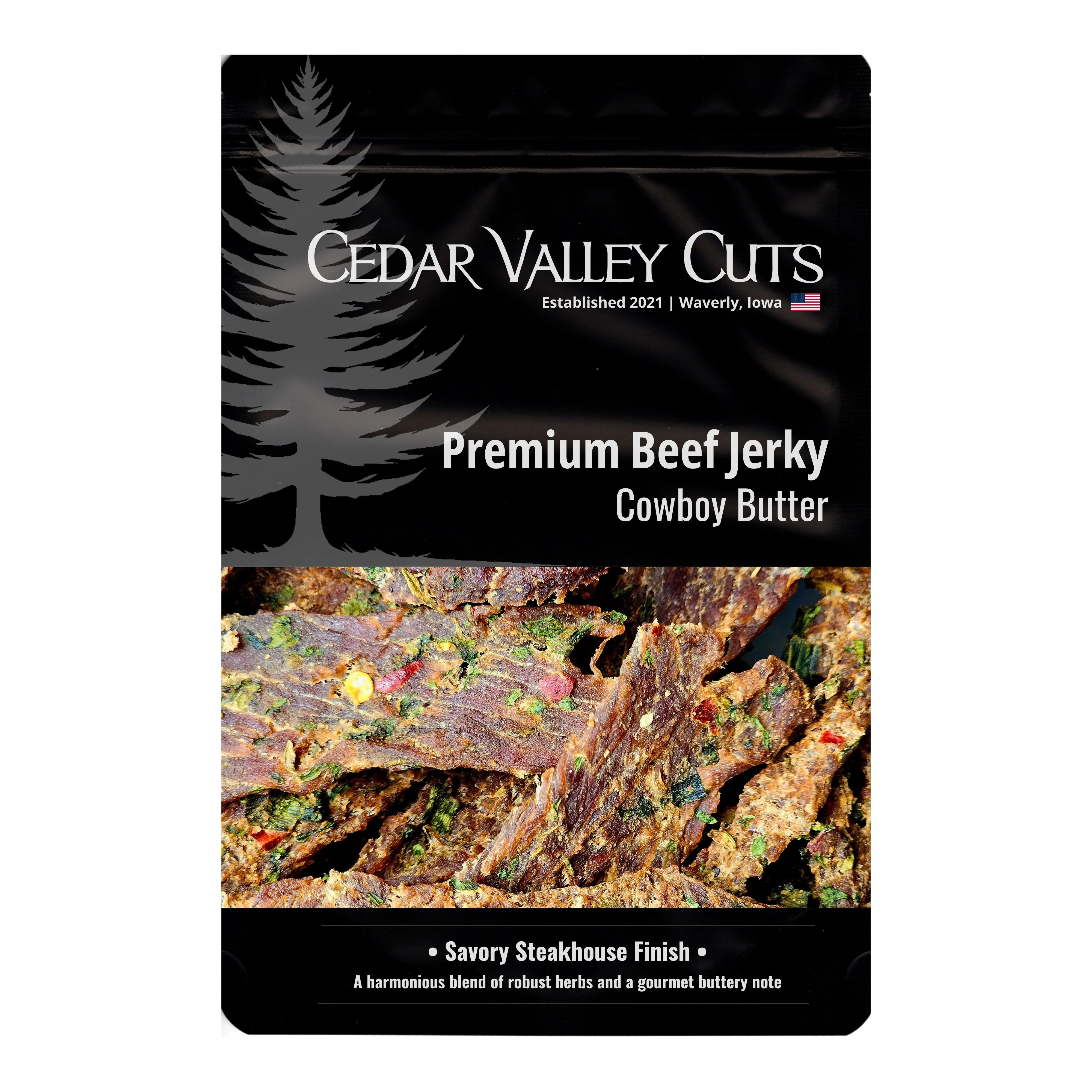 Recyclable Cowboy Butter Premium Beef Jerky Official