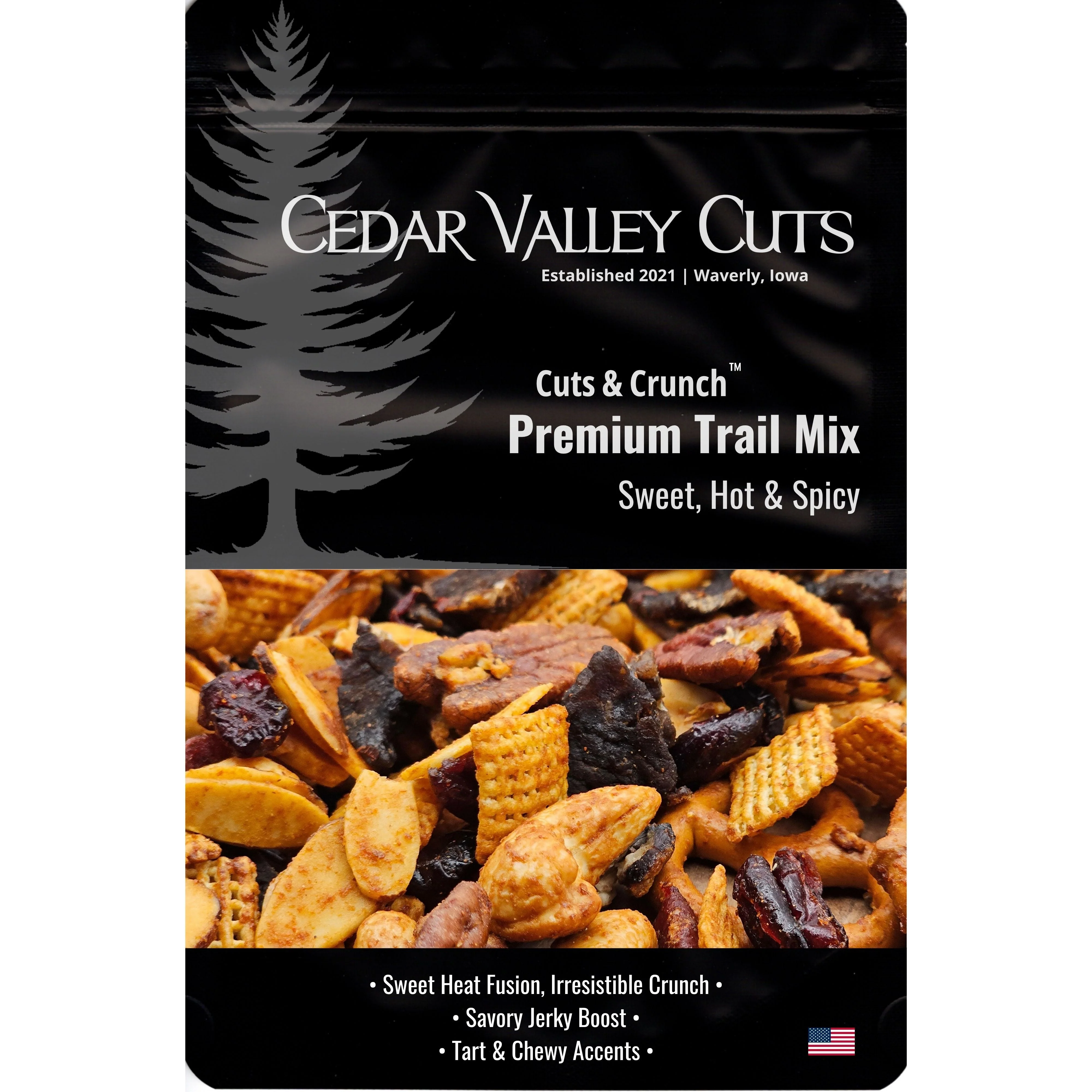 Genuine Cuts Crunch™ Sweet Hot Spicy Premium Trail Mix High-End