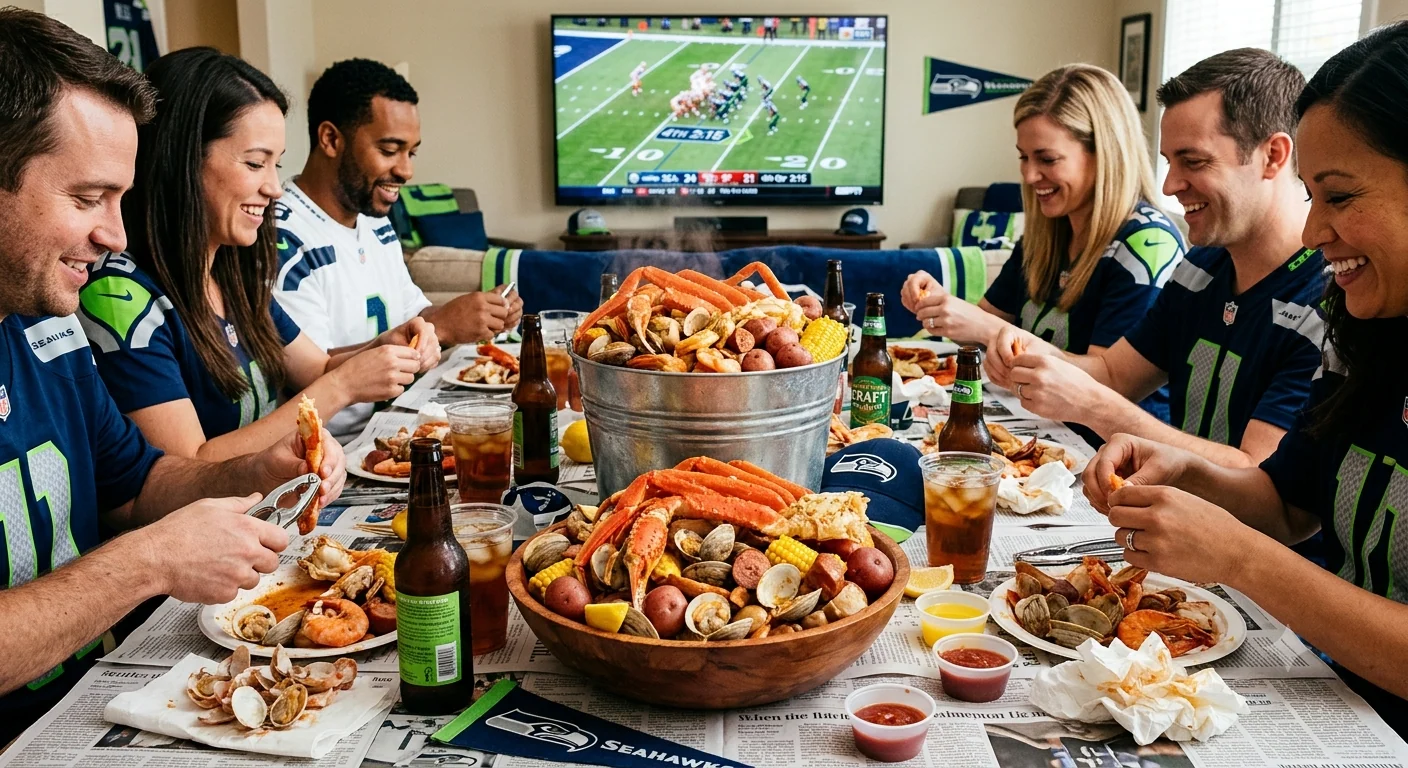 Dependable 6 Person - Game Day Seafood Boil Party Kit Responsible
