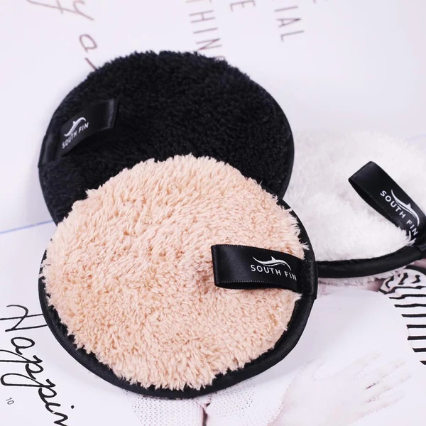 Sophisticated Reusable Makeup Remover Pads Cosmetic Facial Cleansing Puff Sponges Black Artisan